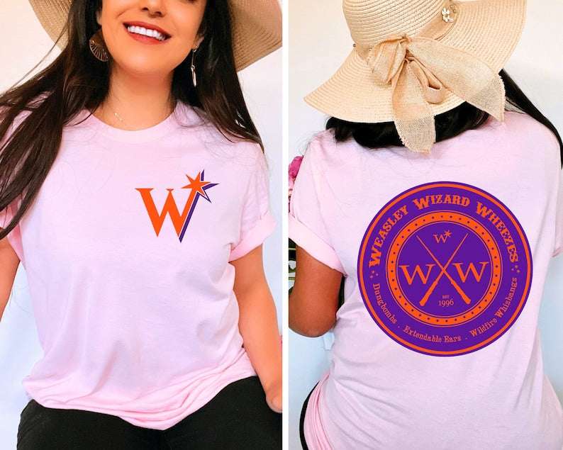 HP Inspired Wizard Front and Back Print T-shirt