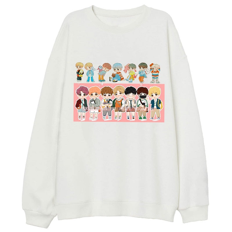 BTS Kpop Long Sleeve Sweatshirt
