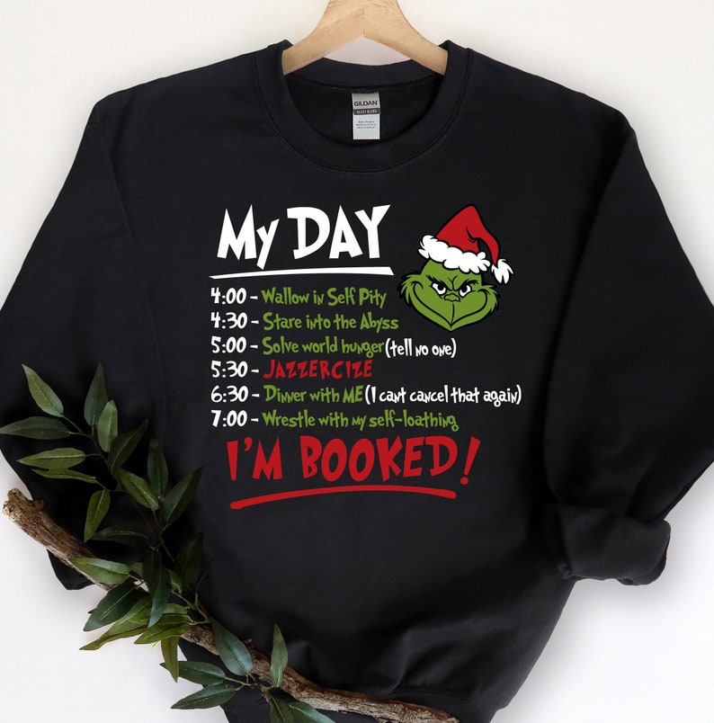 Christmas Schedule Funny Sweatshirt