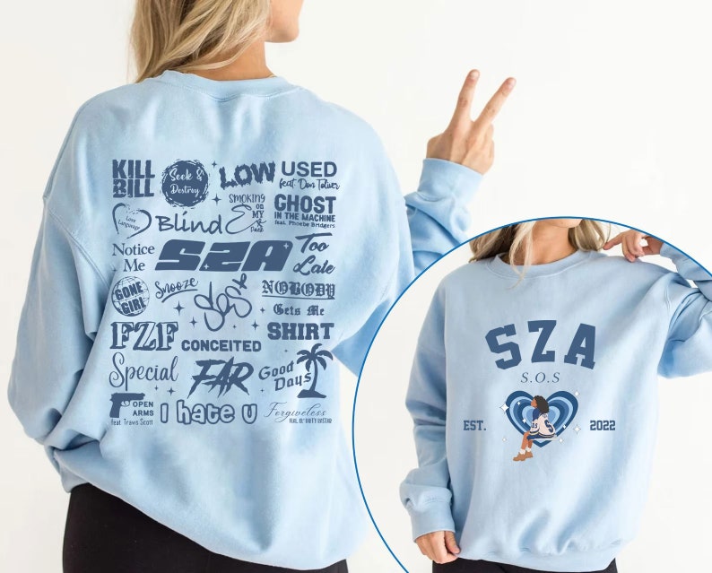 SZA Sos Tracklist Sweatshirt