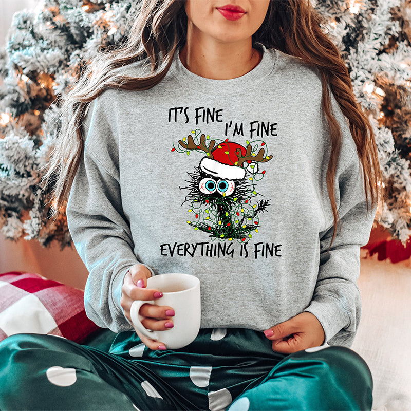 Christmas Cat Sweatshirt