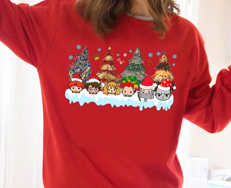 HP Wizard Christmas Tree Sweatshirt