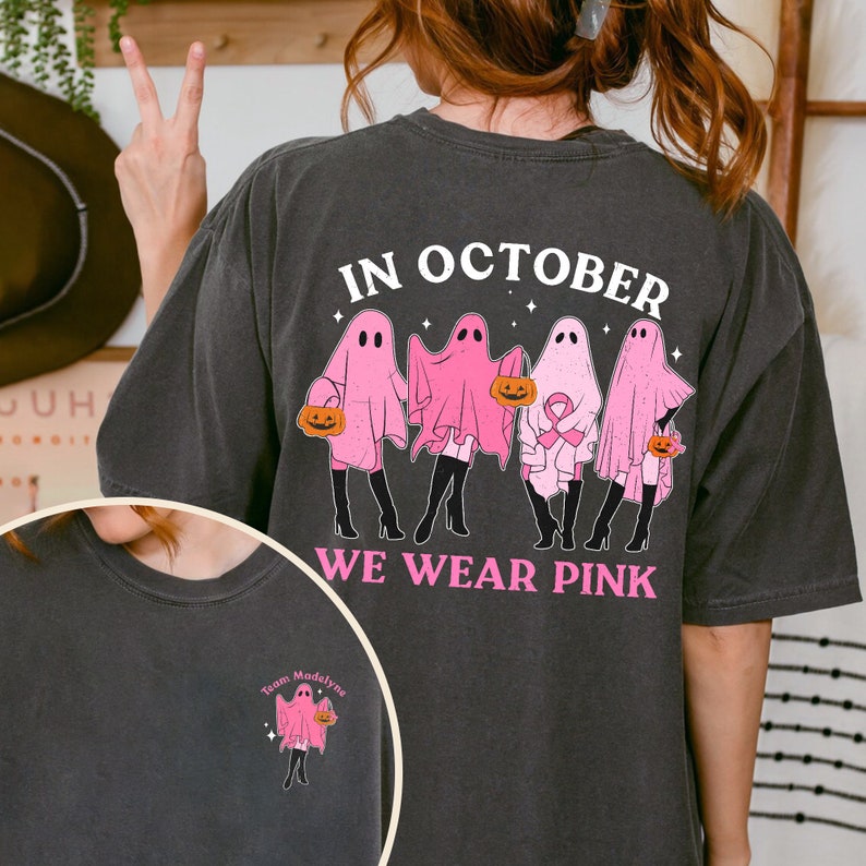 In October We Wear Pink Ghost T-shirt