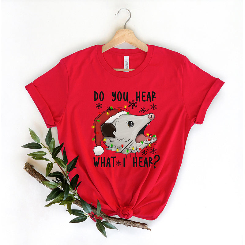 Funny Opossum Christmas T-shirt