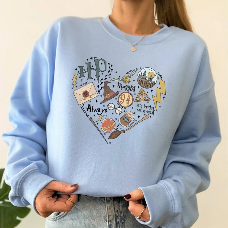 HP Witch Heart Shirt, Wizard Shirt
