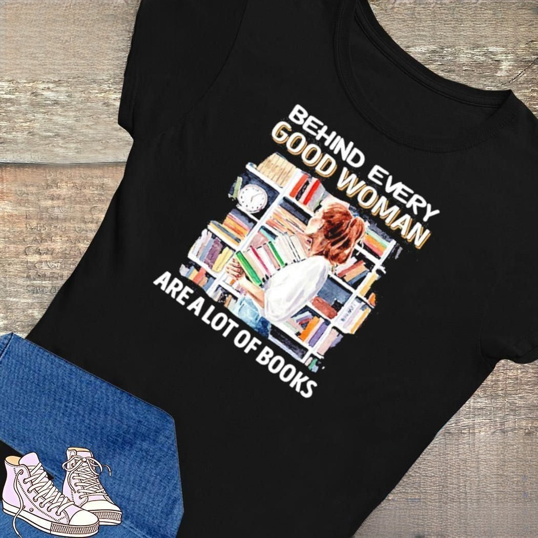 Behind Every Good Woman Letter Print T-shirt