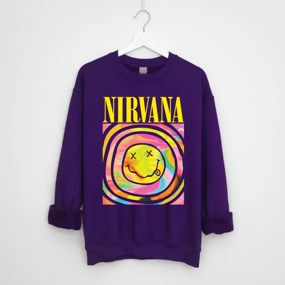 Rock Band Smiley Face Sweatshirt