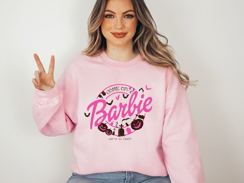 Halloween Barbie Print Sweatshirt