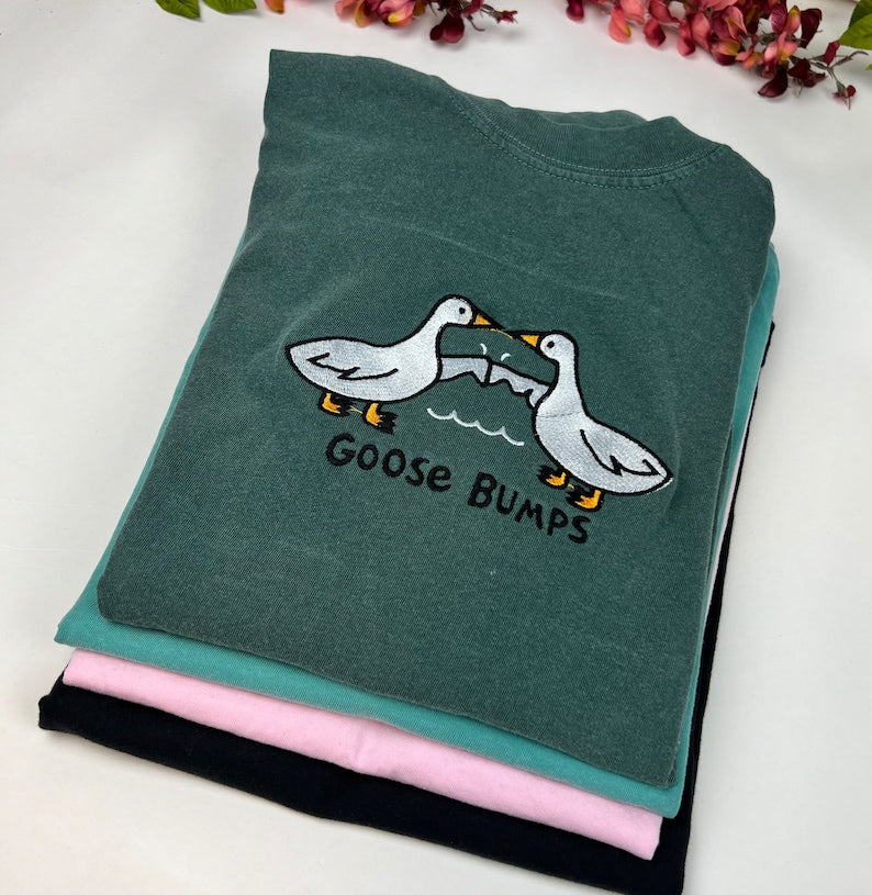 Goose Embroidered T-shirt