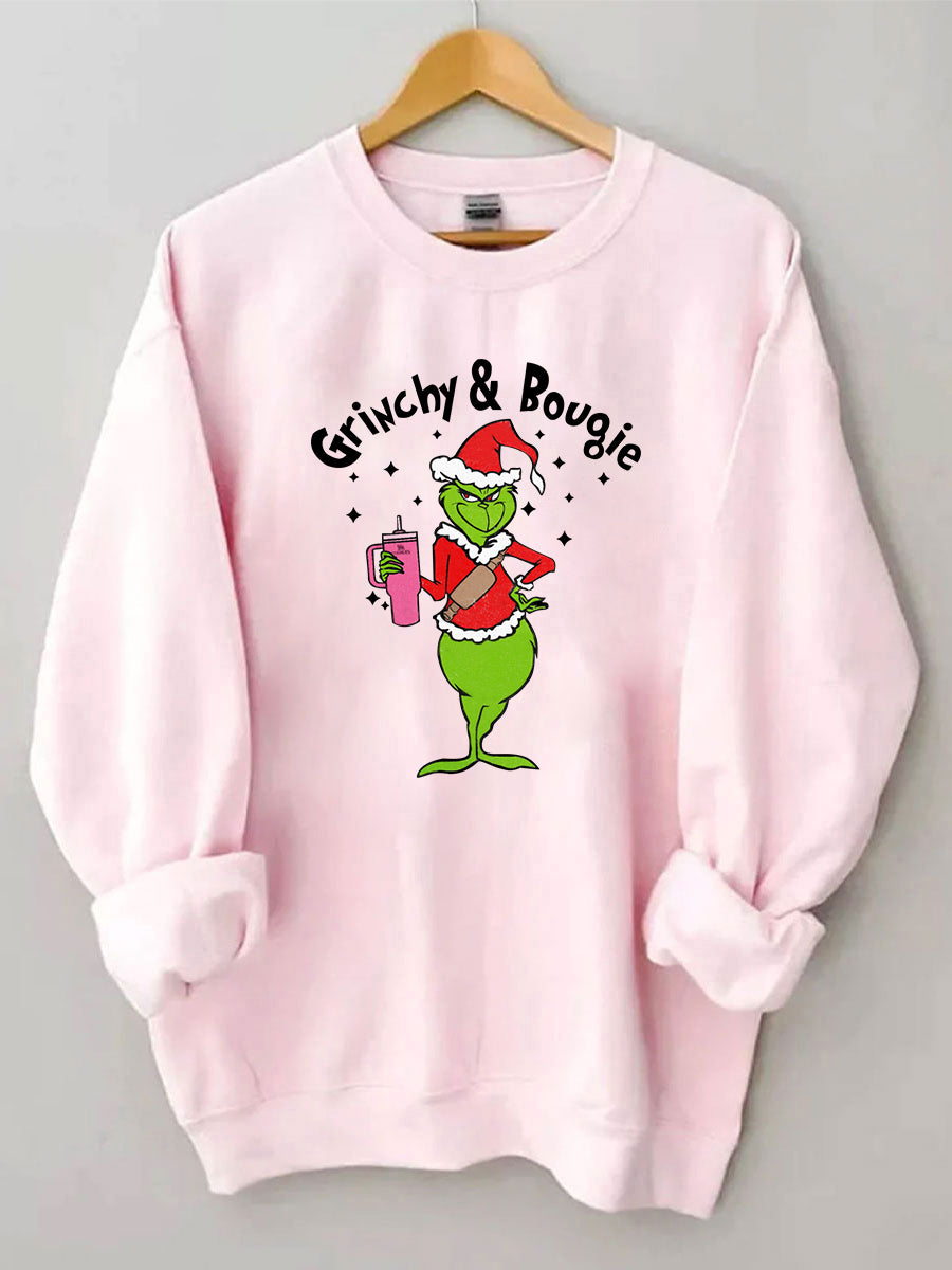 Mean Green Guy Christmas Sweatshirt