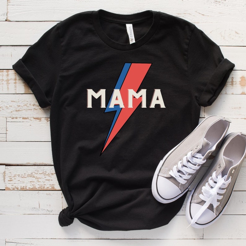 David Bowie Mama Letter Print T-shirt