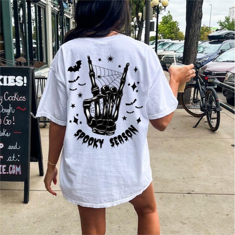 Spooky Season Skeleton Hand T-shirt