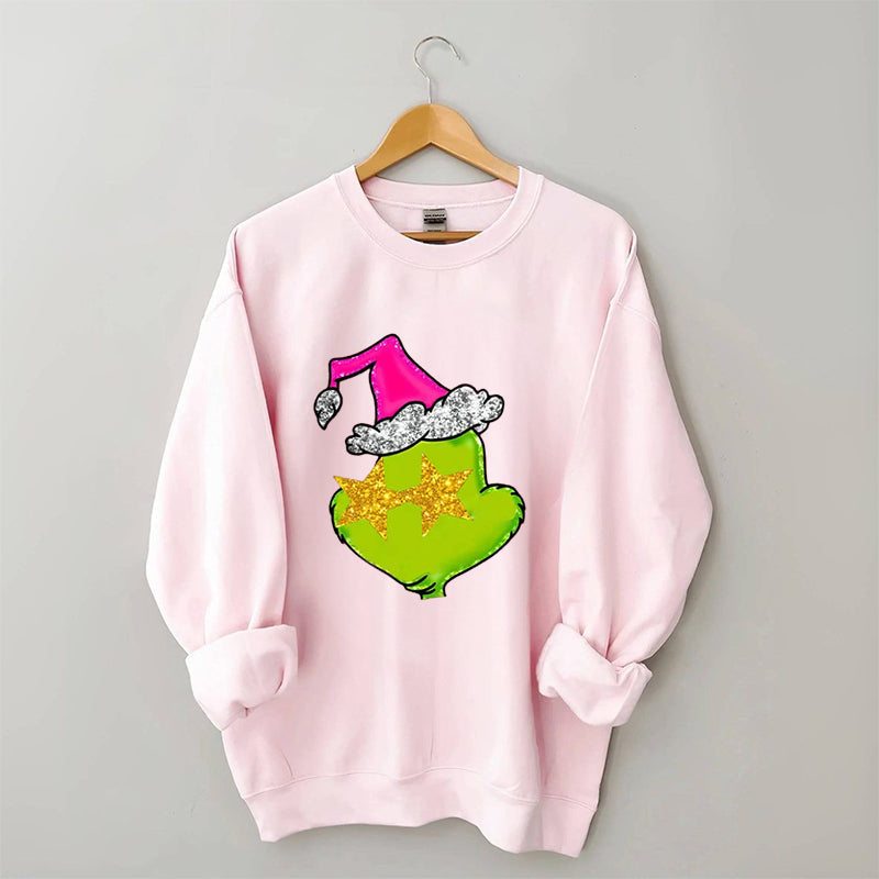 Christmas Print Crew Neck Sweatshirt