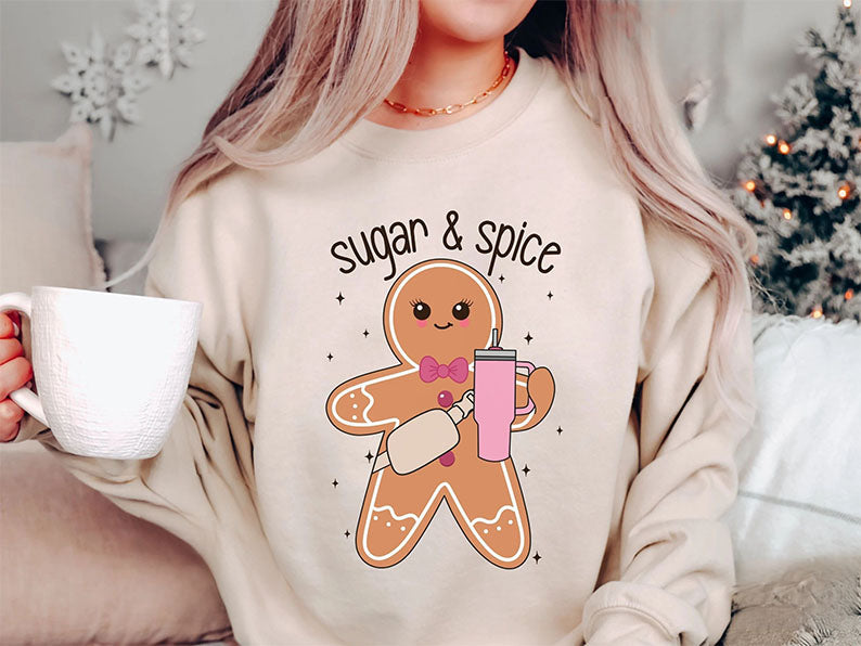 Cute Christmas Boujee Gingerbread Sweatshirt