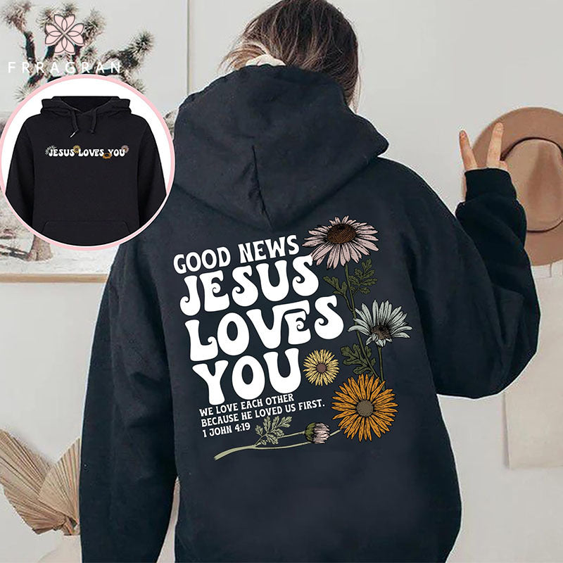 Faith Floral Print Hoodie