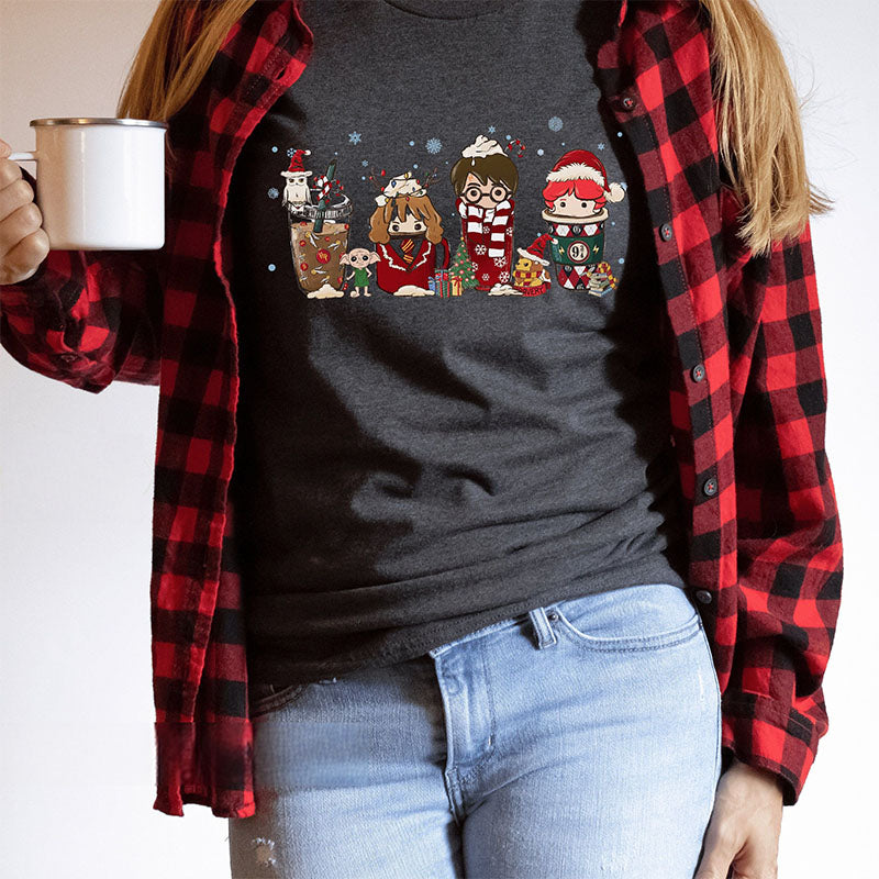 Harry Potter Christmas Coffee T-shirt