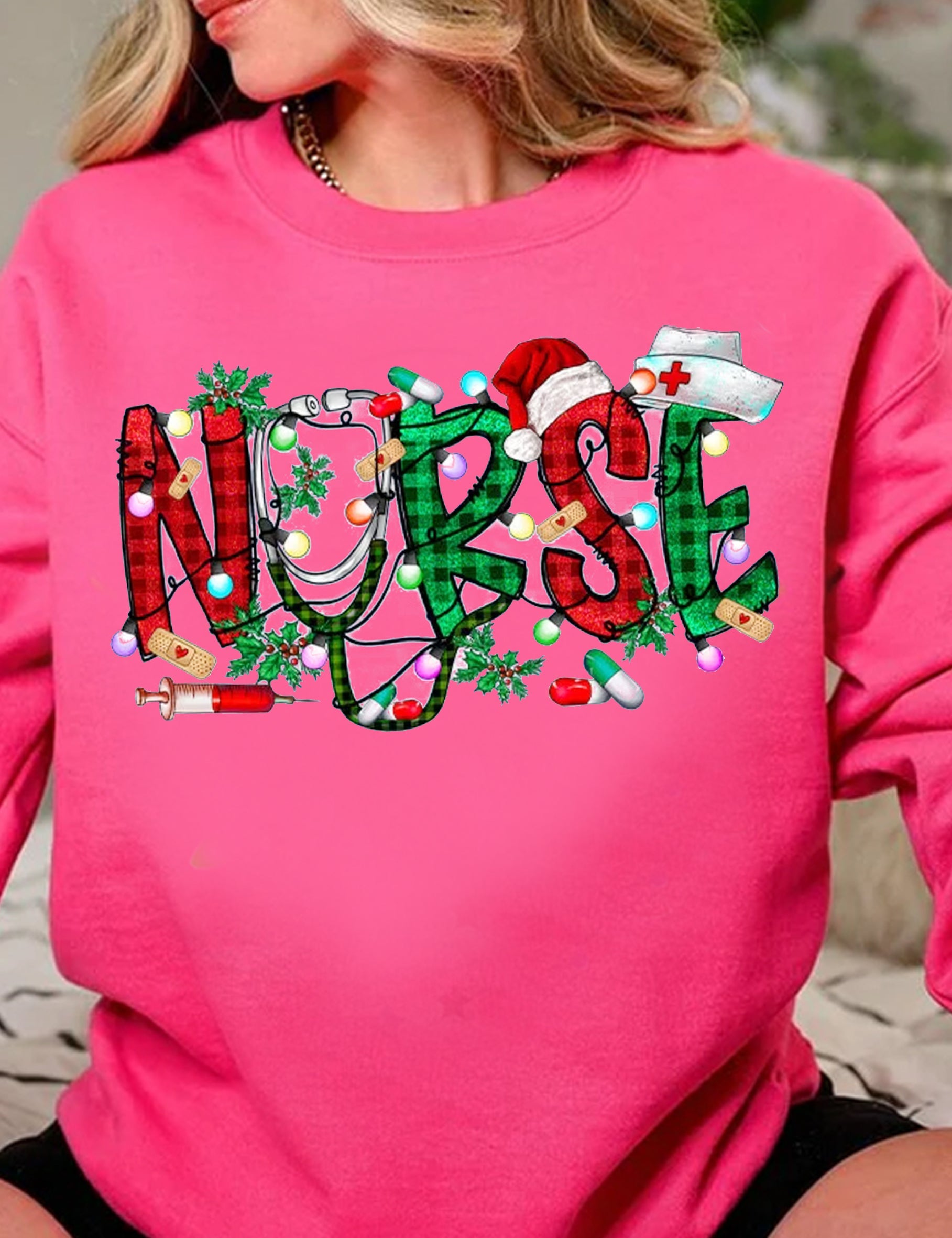 Christmas Nurse Casual Sweatshirt