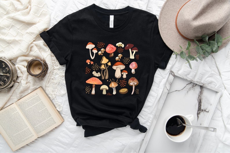 Aesthetic Mushroom Casual T-shirt